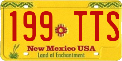 NM license plate 199TTS