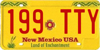 NM license plate 199TTY