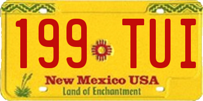 NM license plate 199TUI