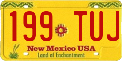 NM license plate 199TUJ