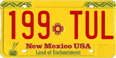 NM license plate 199TUL
