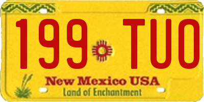 NM license plate 199TUO