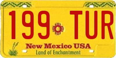 NM license plate 199TUR