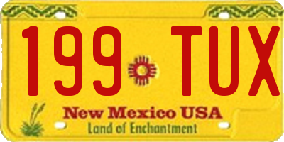 NM license plate 199TUX