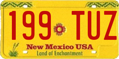 NM license plate 199TUZ