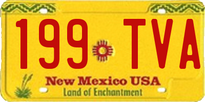 NM license plate 199TVA