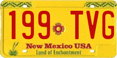 NM license plate 199TVG