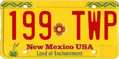 NM license plate 199TWP
