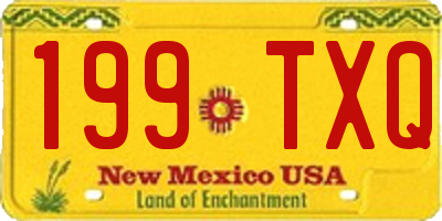 NM license plate 199TXQ