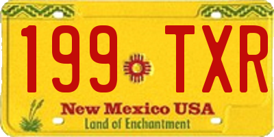 NM license plate 199TXR