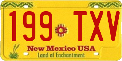 NM license plate 199TXV