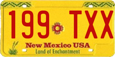NM license plate 199TXX
