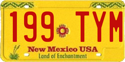NM license plate 199TYM