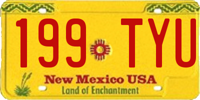 NM license plate 199TYU