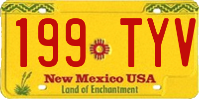 NM license plate 199TYV