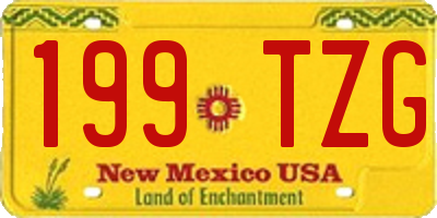 NM license plate 199TZG