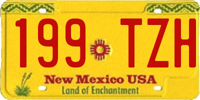 NM license plate 199TZH