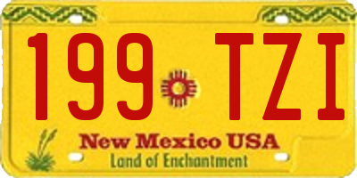 NM license plate 199TZI
