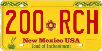 NM license plate 200RCH