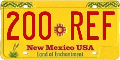 NM license plate 200REF