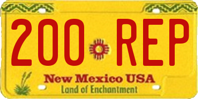 NM license plate 200REP
