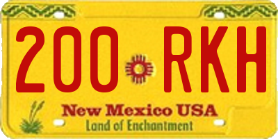 NM license plate 200RKH