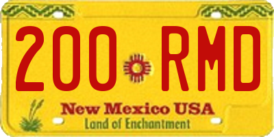 NM license plate 200RMD