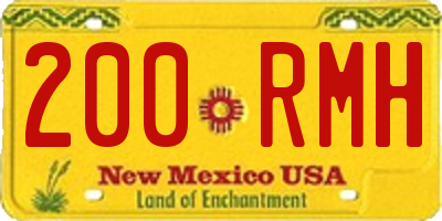 NM license plate 200RMH