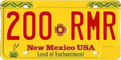 NM license plate 200RMR