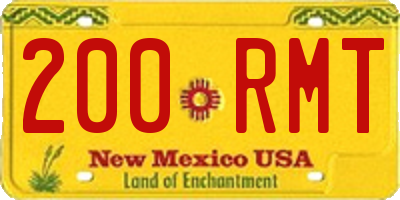 NM license plate 200RMT