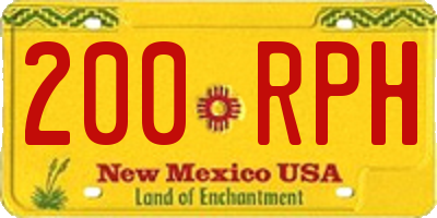NM license plate 200RPH