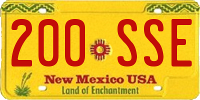 NM license plate 200SSE