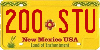 NM license plate 200STU