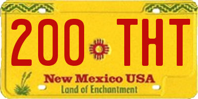 NM license plate 200THT