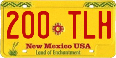 NM license plate 200TLH