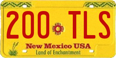 NM license plate 200TLS