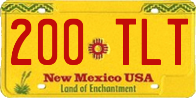 NM license plate 200TLT