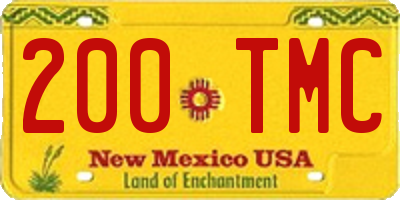 NM license plate 200TMC
