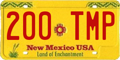 NM license plate 200TMP