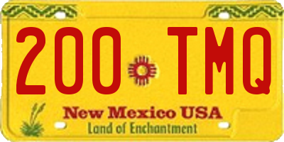 NM license plate 200TMQ