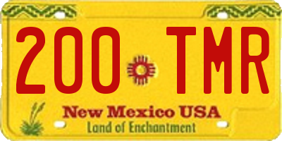 NM license plate 200TMR
