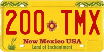 NM license plate 200TMX
