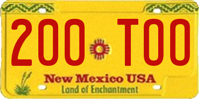 NM license plate 200TOO