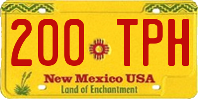 NM license plate 200TPH