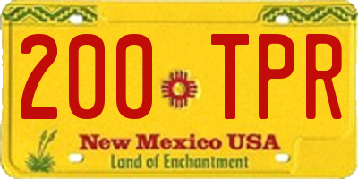 NM license plate 200TPR