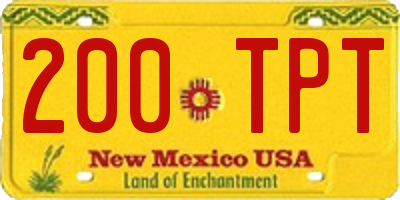 NM license plate 200TPT