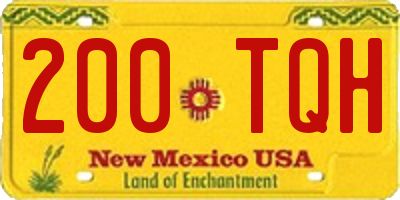 NM license plate 200TQH