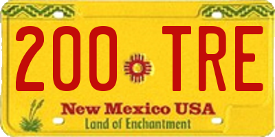 NM license plate 200TRE