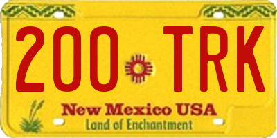 NM license plate 200TRK