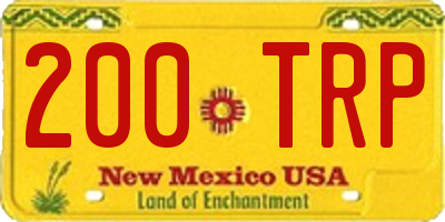 NM license plate 200TRP